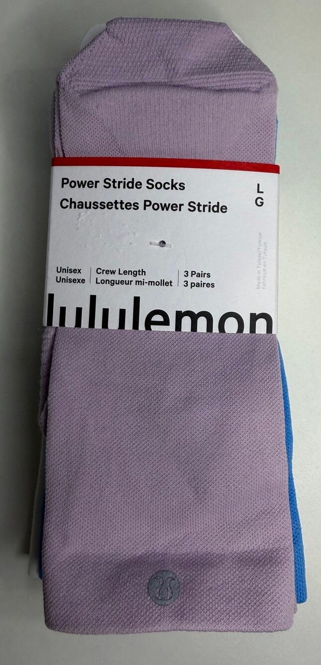 NWT Lululemon Power Stride Socks - Pack of 3